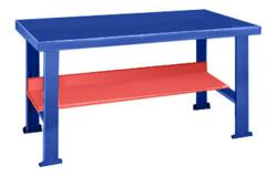 BigBlue Bench with Red Shelf